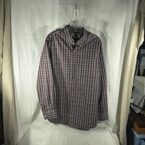 Duluth Trading Co Men's Size Large Classic Multicolor Plaid Button-Down Shirt